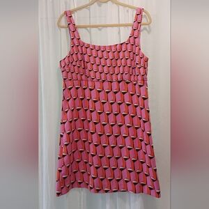 Diane Von Furstenberg Target Retro Pink Mini Dress